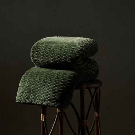 PROVANCE Эвкалипт Плед микрофибра, 180х200см, 300гр/м, зеленый