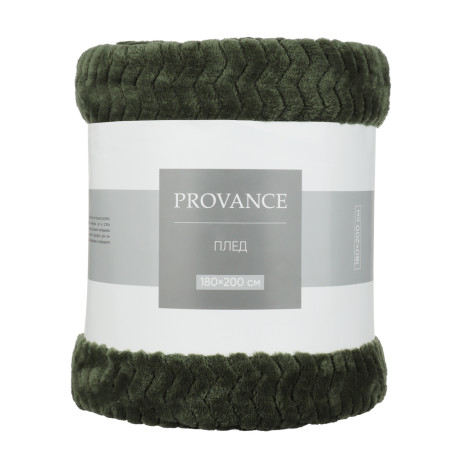 PROVANCE Эвкалипт Плед микрофибра, 180х200см, 300гр/м, зеленый