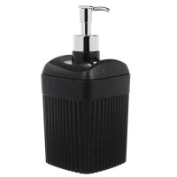 Диспенсер для жидкого мыла &quot;Velvet&quot; 90х90х187мм, 0,65л, черный гранит