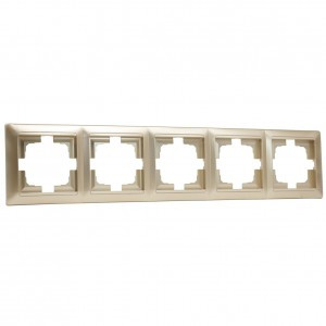 Bylectrica СТИЛЬ рамка 5 мест. СУ шампань (ЮЛИГ.735212.297 шампань)