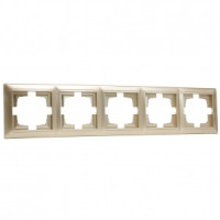 Bylectrica СТИЛЬ рамка 5 мест. СУ шампань (ЮЛИГ.735212.297 шампань)