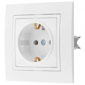 Bylectrica УЮТ роз. СУ 1 мест. бел. (земля, пластик) РС16-339