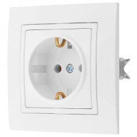 Bylectrica УЮТ роз. СУ 1 мест. бел. (земля, пластик) РС16-339