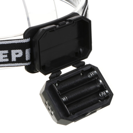 ЕРМАК Фонарь налобный, 2 LED + красный свет, 6 режимов, 3хААА, 64х43х37 мм