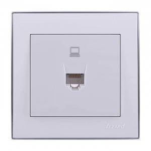 Lezard RAIN роз. компьют. СУ 1 мест. бел. с бок. вст. хром (корпус PC) 703-0225-139