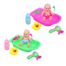 ИГРОЛЕНД Пупс 12 см в ванночке с аксессуарами, PVC, PP, 10х8х16 см