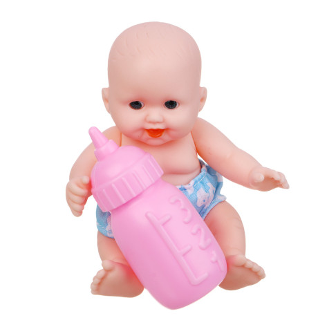 ИГРОЛЕНД Пупс 12 см в ванночке с аксессуарами, PVC, PP, 10х8х16 см