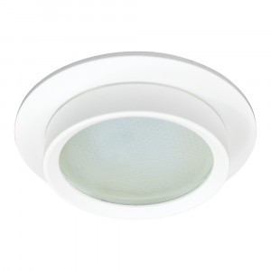 Feron св-к встр. под лампу GX53 белый круг IP44 110х110х42 DL504 51101