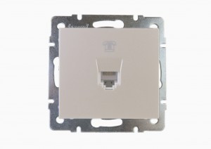 Lezard RAIN мех. роз. телеф. СУ 1 мест. жемчужно-бел. перламутр (корпус PC) 703-3088-137