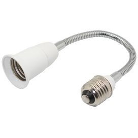 Ecola патрон-переходник гибкий с цоколя E27 на E27 300мм Белый A7L17WEAY (6!)