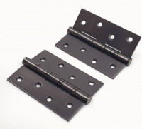 Петля под врезку PUERTO 100*75*2,5, 4 кольца, б/колп. мат.чер.ник IN100-4S FH MBN(2шт)