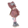 СНОУ БУМ Сувенир Девочка 5x5x15 см, полиэстер, коричневый, розовый, 2 вида