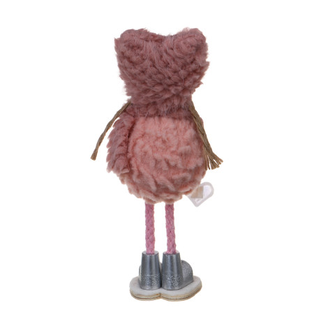 СНОУ БУМ Сувенир Девочка 5x5x15 см, полиэстер, коричневый, розовый, 2 вида