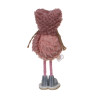 СНОУ БУМ Сувенир Девочка 5x5x15 см, полиэстер, коричневый, розовый, 2 вида