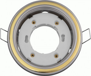 Navigator св-к встр GX53 2 кольца 106(90)x38 серебро-золото NGX-R10-003-GX53 93067