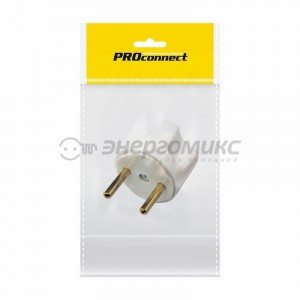 PROconnect сет. вилка-переходник (адаптер)  ITEC белый (ИУ 1шт) 11-1031-9