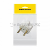 PROconnect сет. вилка-переходник (адаптер)  ITEC белый (ИУ 1шт) 11-1031-9