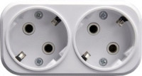 STEKKER разветвитель (тройник) 2роз. земля 250V 16A белый ADP16-22-20 39023