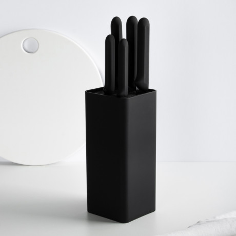SATOSHI Бреан Набор ножей кухонных 6пр, подставка с полипропиленовыми разделителями