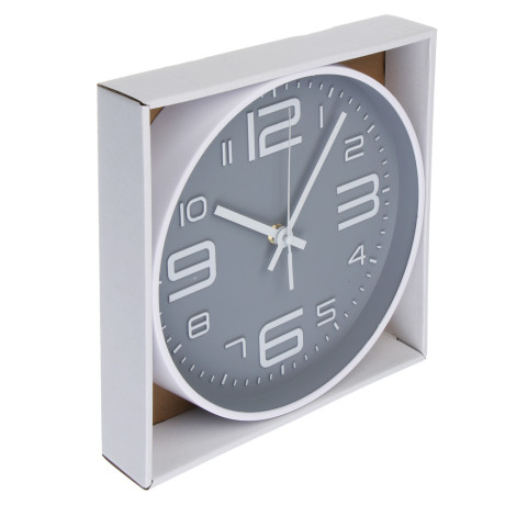 Часы настенные тм LADECOR CHRONO круглые, 25x25x4 см, пластик, стекло, 1хАА