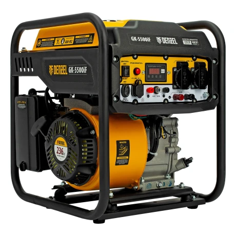 Генератор инверторный GK-5500iF, 5,5 кВт, 230 В, ручной старт DENZEL