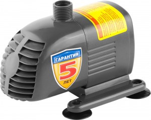 Насос ЗУБР фонтанный, для чистой воды, напор 1,6м, насадки: колокольчик, водопад, 28Вт, 20л/мин