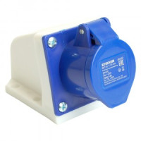 STEKKER силовая розетка CEE стационарная ST-113 2P+PE 16А 220В IP44, RST16-113-44 49432