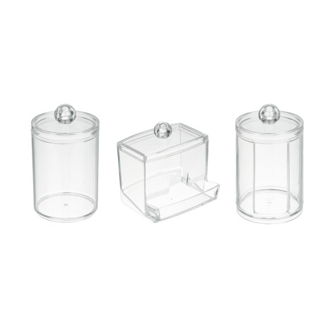 Набор органайзеров 3 штуки тм ЮНИLOOK, пластик, прозрачный, #123