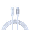 FORZA Кабель для зарядки Лето Type-C - Type-C, 1м, 3А, Быстрая зарядка, 65W, прорез. кабель, пакет