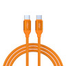 FORZA Кабель для зарядки Лето Type-C - Type-C, 1м, 3А, Быстрая зарядка, 65W, прорез. кабель, пакет