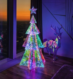 Uniel Фигура новогод. св/д "Ёлка" 125x54x60см 400LED радужный ULD-R502 220V XMAS TREE