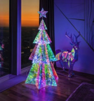 Uniel Фигура новогод. св/д &quot;Ёлка&quot; 125x54x60см 400LED радужный ULD-R502 220V XMAS TREE