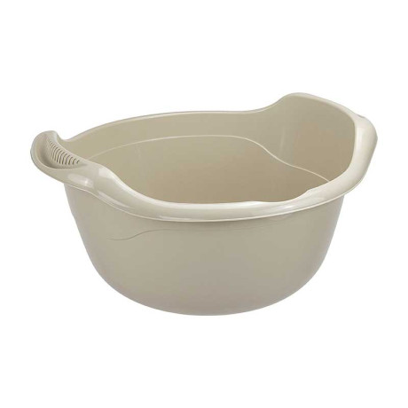 Таз 24л круглый М2508 Латте (5)