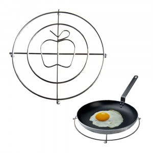 Подставка под горячее "Яблоко", d=23см (кратность 6шт!!!), сталь/хром проволока AN52-63 Мультидом