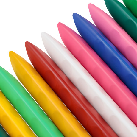 BY Русские Супергерои Мелки восковые пласт., 24 цвета, эрг.3-гранная форма, 10см, "Конек Джуниор"