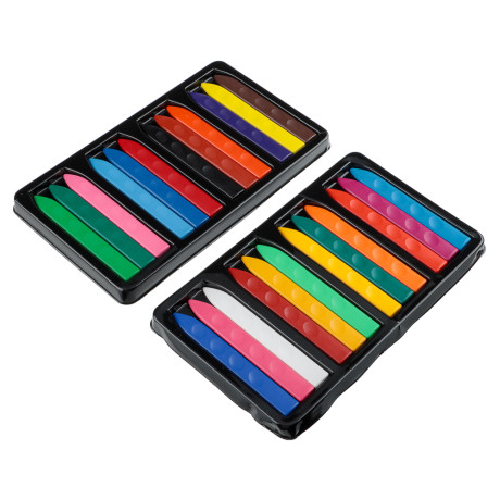 BY Русские Супергерои Мелки восковые пласт., 24 цвета, эрг.3-гранная форма, 10см, "Конек Джуниор"