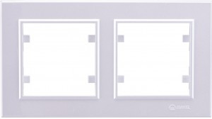 Makel Karea рамка  2 мест. жемчуг (горизонт.) 56100702