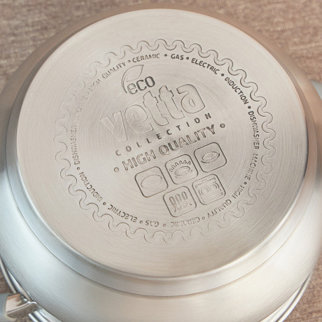 VETTA Вена Кастрюля 20х11,5см. 3,6л. со стекл. крышкой, индукция