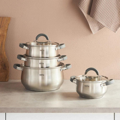 VETTA Вена Кастрюля 20х11,5см. 3,6л. со стекл. крышкой, индукция