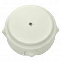 Bylectrica РЕТРО Коробка монтажная ОУ d76х45мм 4 ввода с сальниками, БЕЖ. IP20 КМ-449