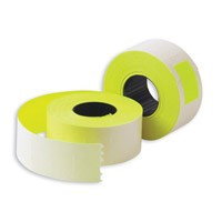 этикет лента 26х16 желт прям 1000шт/рул 10рул/уп 72153