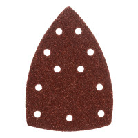 Треугольник абразивный на ворc. подложке под &quot;липучку&quot;, перф., P 40, 150х150х100 мм, 5 шт. Denzel