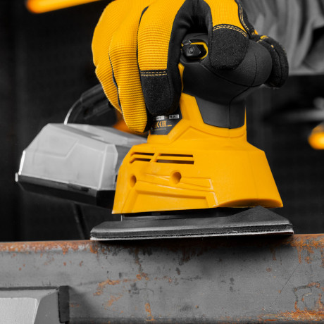 Треугольник абразивный на ворc. подложке под "липучку", перф., P 40, 150х150х100 мм, 5 шт. Denzel