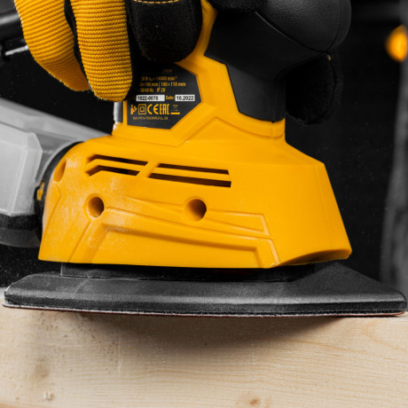 Треугольник абразивный на ворc. подложке под "липучку", перф., P 40, 150х150х100 мм, 5 шт. Denzel