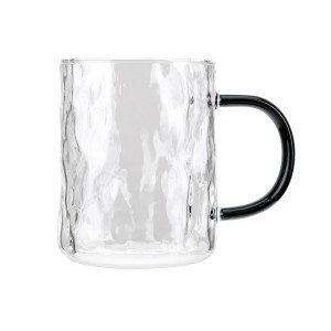 Кружка 250мл боросиликатное стекло, прозрач, с темно-серой ручкой TR-98193 TalleR