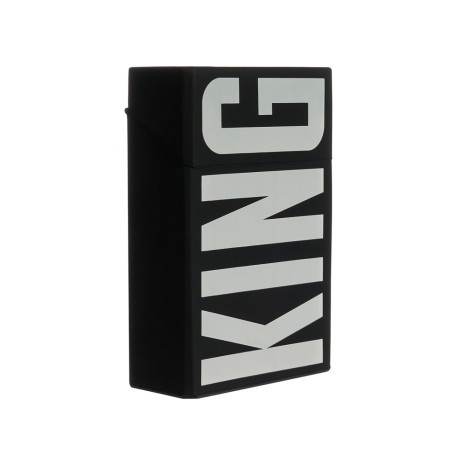 BY Ф.Киркоров Чехол для сигаретной пачки KING, силиконовый, чёрный