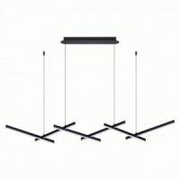 ODEON LIGHT 3890/85L ODL20 34  черный/металл Подвесной св-к LED 4000K 85W 220V RUDY