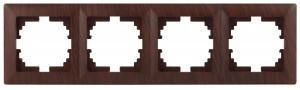 ЭРА Intro Solo Рамка 4 мест. СУ венге 4-504-10, 5812