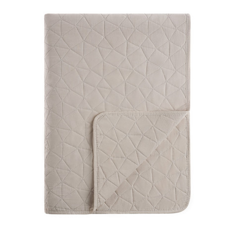 PROVANCE Хейзел Покрывало с эффектом вареного хлопка 220х240см, 100% полиэстер, бежевый