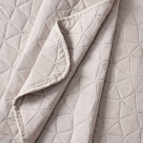 PROVANCE Хейзел Покрывало с эффектом вареного хлопка 220х240см, 100% полиэстер, бежевый